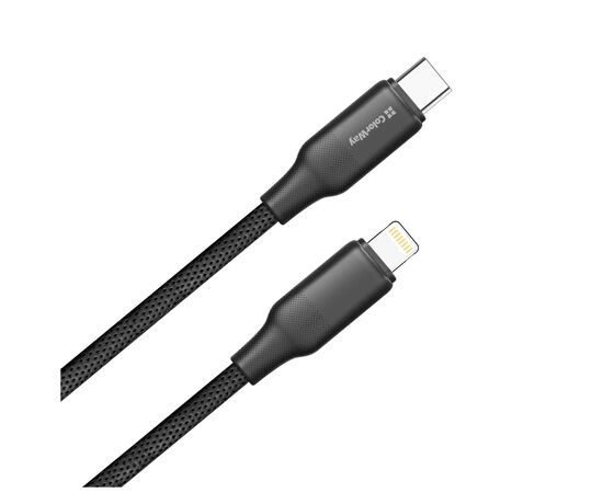 Дата кабель USB-C to Lightning 2.0m PD30W TPE embossed black ColorWay (CW-CBPDCL102-BK), изображение 2