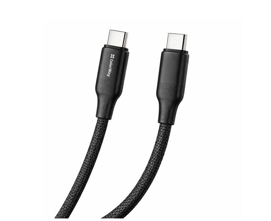 Дата кабель USB-C to USB-C 2.0m 3A 60W TPE embossed black ColorWay (CW-CBPDCC102-BK), изображение 3