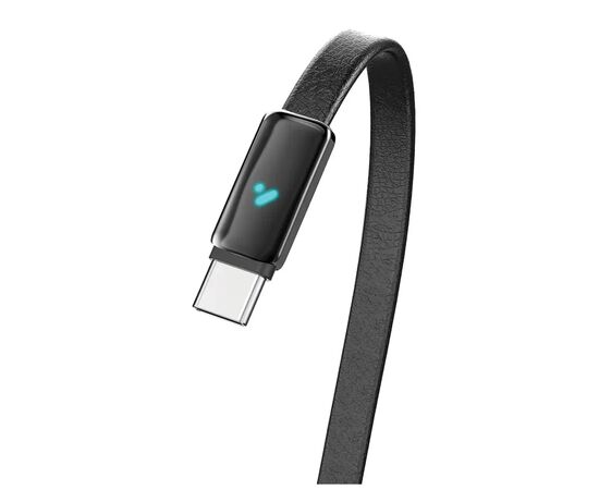 Дата кабель USB-C to USB-C 1.0m 5A 100W ultra-thin black ColorWay (CW-CBPDCC100-BK), изображение 2