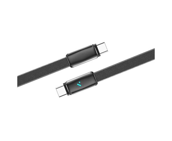Дата кабель USB-C to USB-C 1.0m 5A 100W ultra-thin black ColorWay (CW-CBPDCC100-BK), изображение 3