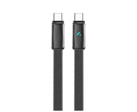 Дата кабель USB-C to USB-C 1.0m 5A 100W ultra-thin black ColorWay (CW-CBPDCC100-BK)