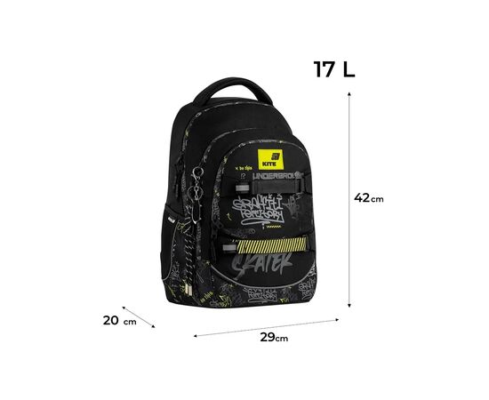 Рюкзак школьный Kite Education teens 727M Graffiti (K26-727M-4), изображение 12