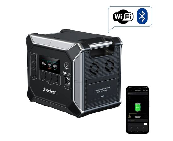 Зарядна станція Choetech BS067 2400W 2048Wh (BS067), зображення 3