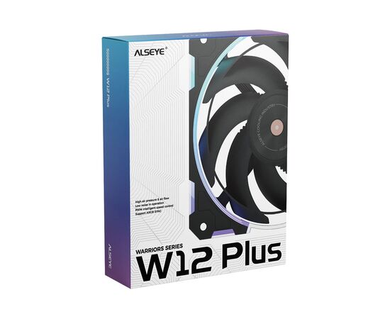 Кулер до корпусу Alseye W12-Plus-B ((Forward Blades) (S.04.07.0066), зображення 7