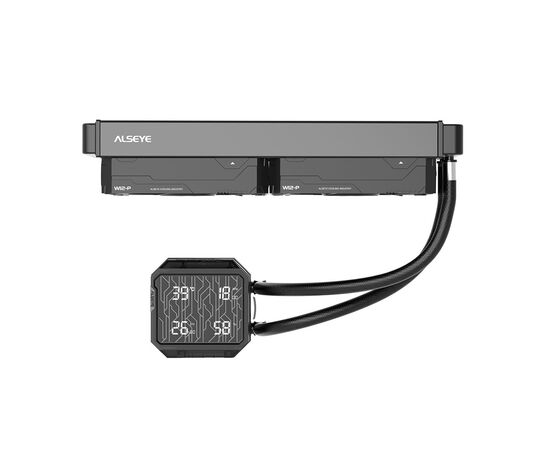 Система жидкостного охлаждения Alseye Q240 Plus(Black) (AS.02.11.0021), изображение 6