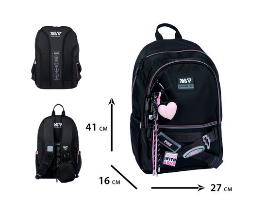 Рюкзак школьный Yes With Love TS-113M (550320), изображение 3