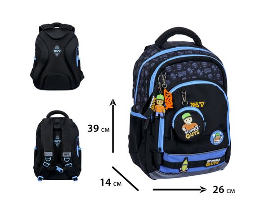 Рюкзак школьный Yes Stumble Guys S-117M (550500), изображение 3
