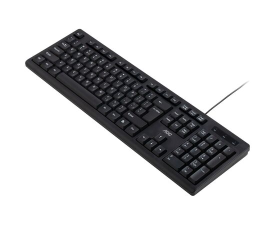 Клавиатура AOC KB100B USB UA Black (KB100B/97), изображение 2