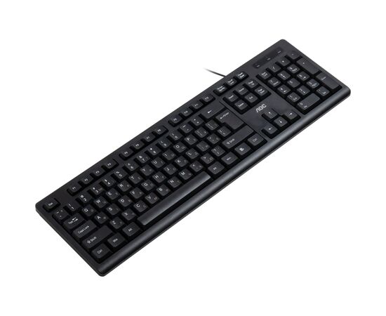 Клавиатура AOC KB100B USB UA Black (KB100B/97), изображение 3