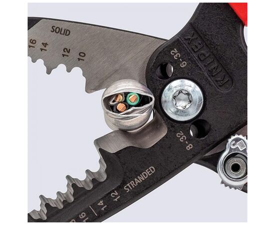 Знімач ізоляції KNIPEX багатофункціональні кліщі для електромонтажних робіт (13 72 8), зображення 8