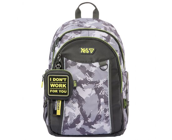 Рюкзак школьный Yes Grey TS-60L (550405), изображение 2