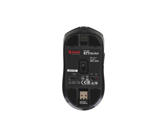 Мишка A4Tech Bloody R77 Ultra Wireless Dock Black (4711421003575), зображення 5