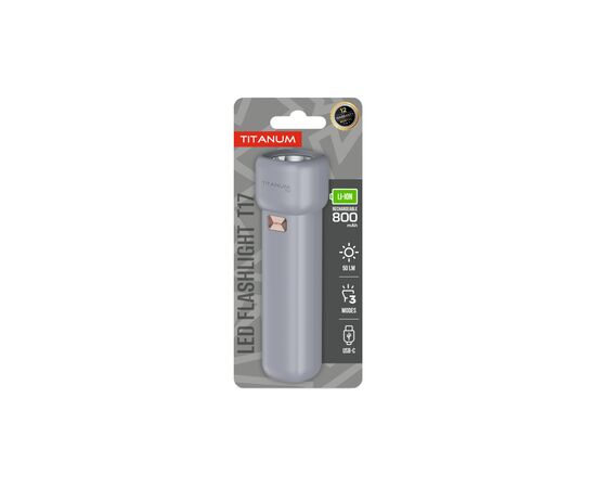 Фонарь TITANUM 50Lm Gray (TLF-T17)
