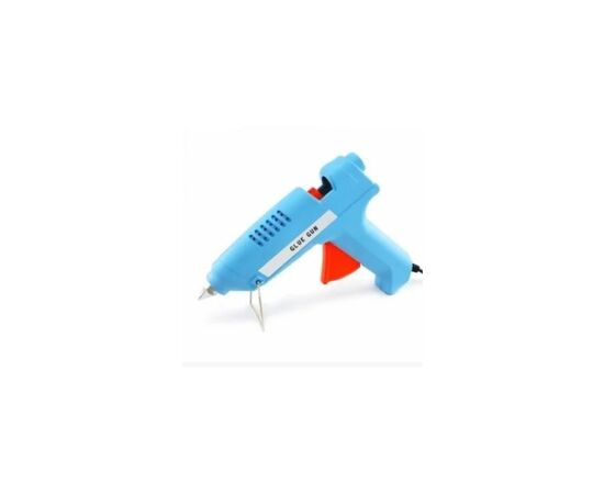 Клеевой пистолет Voltronic ZD-7A, 220 V, 60 W, 11 mm, blue, Blister (EM-ZD-7A)