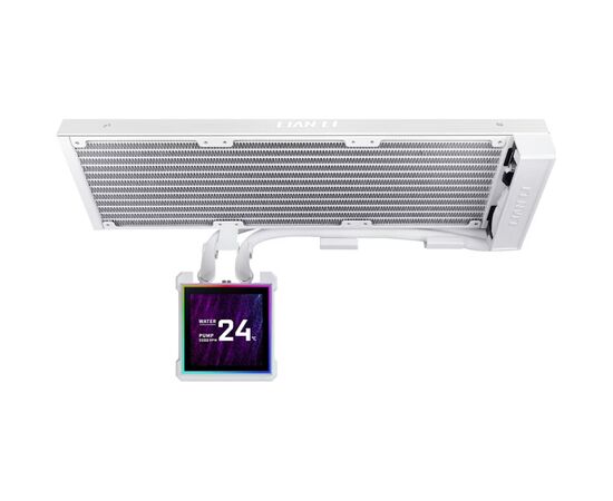 Система жидкостного охлаждения Lian Li HydroShift II LCD-S 360N FANLESS, White (G89.GHS2LCDS36NW.00), изображение 3