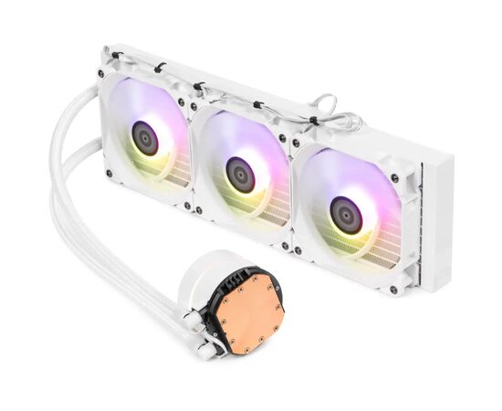 Система жидкостного охлаждения Qube ZT-360 white, изображение 2