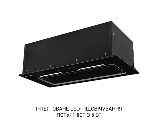 Витяжка кухонна Minola HBI 6473 BL GLASS 800 LED Line, зображення 3