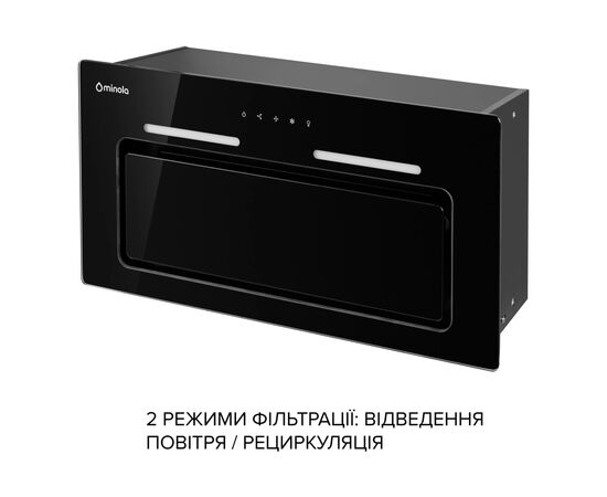 Витяжка кухонна Minola HBI 6473 BL GLASS 800 LED Line, зображення 8