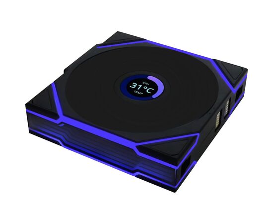 Кулер для корпуса Lian Li UNI Fan TL WIRELESS LCD 120-1, Black (G99.12TLLCD1W1B.00), изображение 3