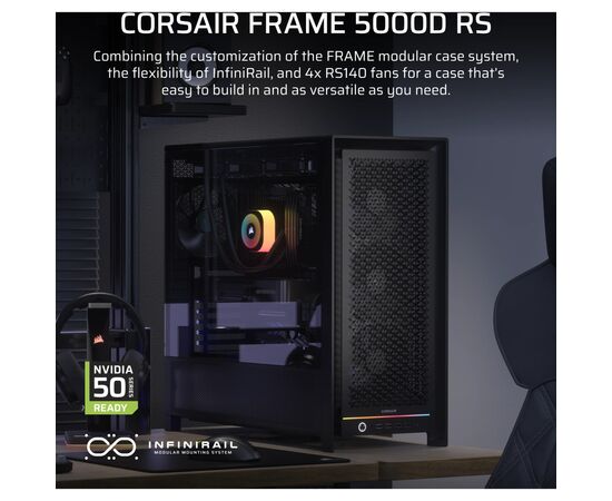 Корпус для ПК Corsair CORSAIR FRAME 5000D RS (4xRS140) (CC-9011307-WW), изображение 3