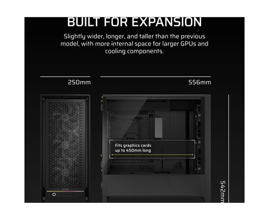 Корпус для ПК Corsair CORSAIR FRAME 5000D RS (4xRS140) (CC-9011307-WW), изображение 9