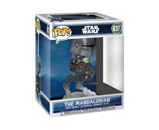 Фигурка Funko Pop Rides серии Мандалорец и Грогу - Мандо из Грогу на вездеходе (90812)