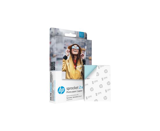 Фотобумага HP Zink 2x3" Sprocket, glossy, self-adhesive, 50sh (HPIZ2X350), изображение 2