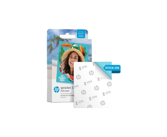 Фотобумага HP Zink 3.5x4.25" Sprocket, glossy, self-adhesive, 20sh (HPIZ3X420), изображение 2