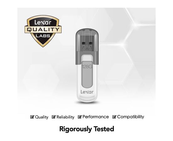 USB флеш накопитель Lexar 64GB V100 USB 3 (LJDV100-64GABGY), изображение 2