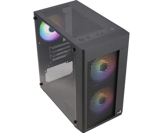 Корпус для ПК AeroCool Hexform-G-BK-v2 Black 600W (ACCX-PV38004.11), изображение 3