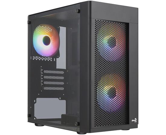 Корпус для ПК AeroCool Hexform-G-BK-v2 Black 600W (ACCX-PV38004.11)