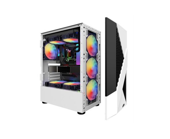 Корпус для ПК 1stPlayer F3-A-4F1-WH&PS-600FK, изображение 4