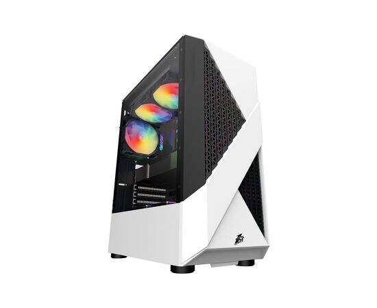 Корпус для ПК 1stPlayer F3-A-4F1-WH&PS-600FK
