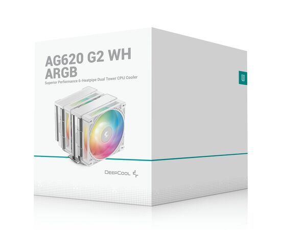 Кулер для процессора Deepcool AG620 G2 WH ARGB (R-AG620-WHAMMG2-G), изображение 9