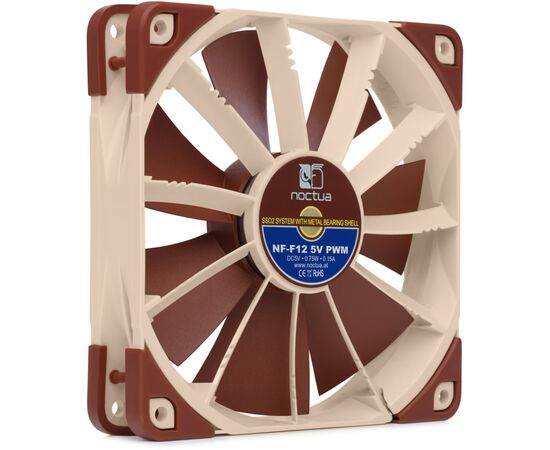 Кулер до корпусу Noctua NF-F12 5V PWM, зображення 2