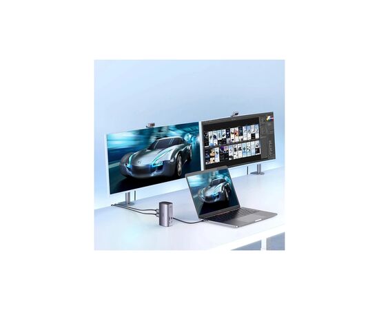 Порт-репликатор Ugreen USB-C Multifunctional Docking Station 12in1 USB HDMI DP RJ45 AUX SD TF (90325), изображение 3