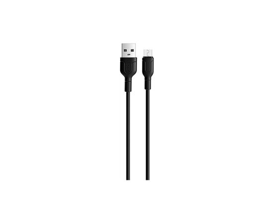 Дата кабель USB 2.0 AM to Micro 5P 1.0m 2A black XO (NB212-AM.black), изображение 2