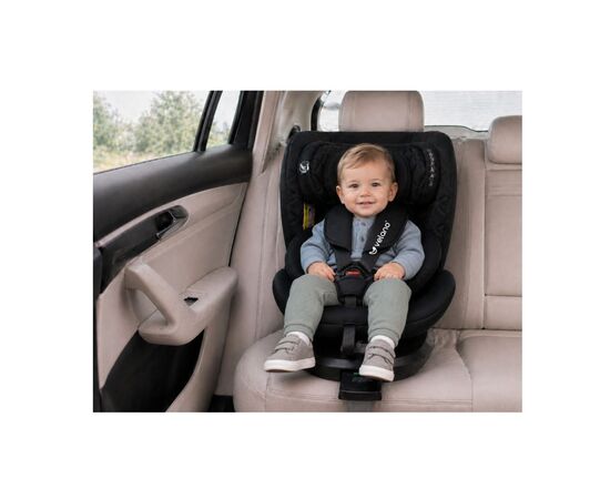 Автокресло Velano Vento 360° i-Size 40150 см, ISOFIX + опорна нога, black (48417), изображение 7