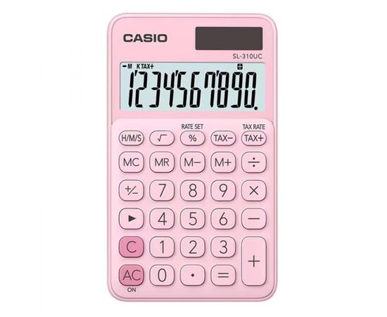 Калькулятор Casio SL-1000SC-PK-W-EP, розовый (CALC-CAS-SL-310UC-PK)