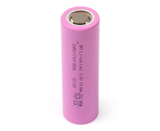 Аккумулятор 21700 Li-Ion 5500mAh 3.6V 30A JHY (INR21700-55P), изображение 5