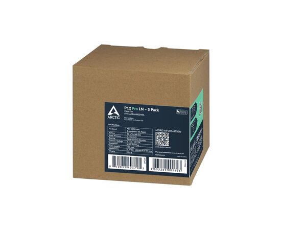Кулер до корпусу Arctic P12 Pro LN, 5 шт. (ACFAN00349A), зображення 7