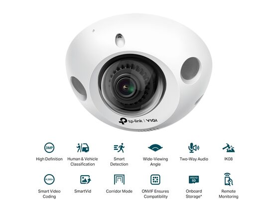 Камера відеоспостереження TP-Link VIGI-C230I-Mini-2.8, зображення 2