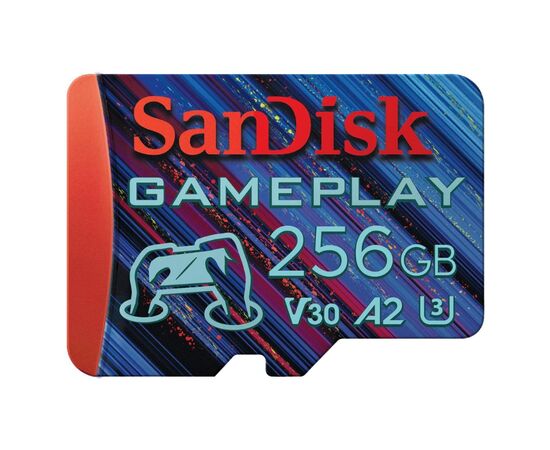 Карта памяти SanDisk 256GB microSDXC class 10 UHS-I U3 V30 A2 GamePlay (SDSQXAV-256G-GN6XN)