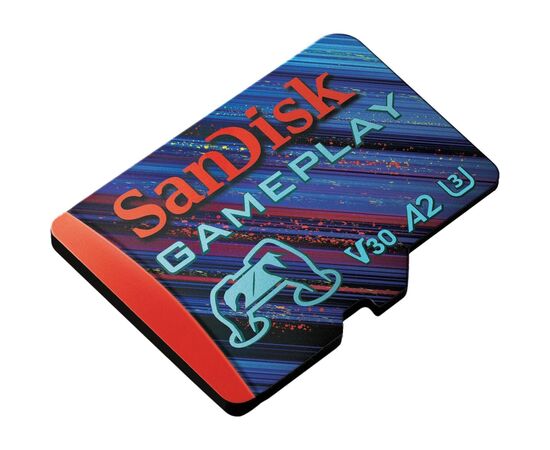 Карта пам'яті SanDisk 128GB microSD class 10 UHS-I U3 V30 A2 GamePlay (SDSQXAA-128G-GN6XN), зображення 2