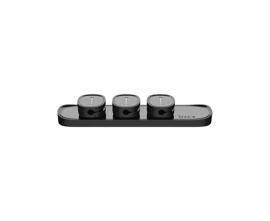 Держатель для кабеля Baseus Peas Cable Clip Black (ACWDJ-01), изображение 2