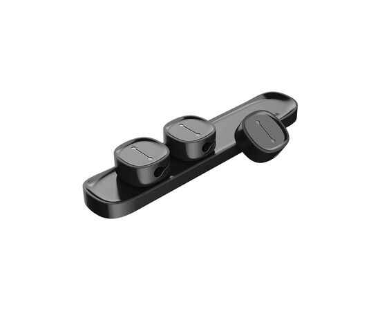 Держатель для кабеля Baseus Peas Cable Clip Black (ACWDJ-01), изображение 5