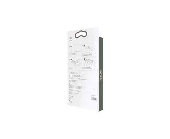Держатель для кабеля Baseus Peas Cable Clip Black (ACWDJ-01), изображение 7
