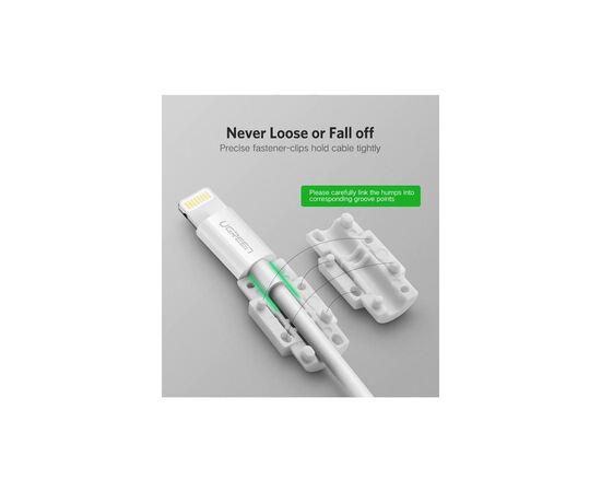 Держатель для кабеля Ugreen LP127 Charging Cable Protector White (40705), изображение 4