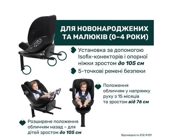 Автокресло Chicco EverOne i-Size ( 0+/1/2/3) сіре (87148.73), изображение 4