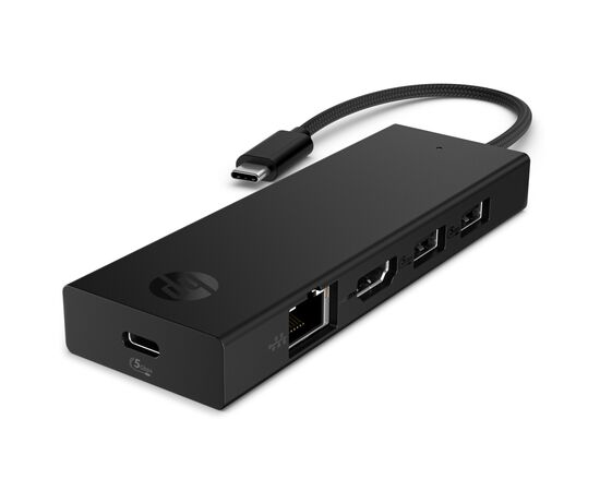 Концентратор HP Хаб USB 3.0 ->HDMI/USB2.0x2/USB-C PD/Ethernet Hub HP (BR1U3AA)